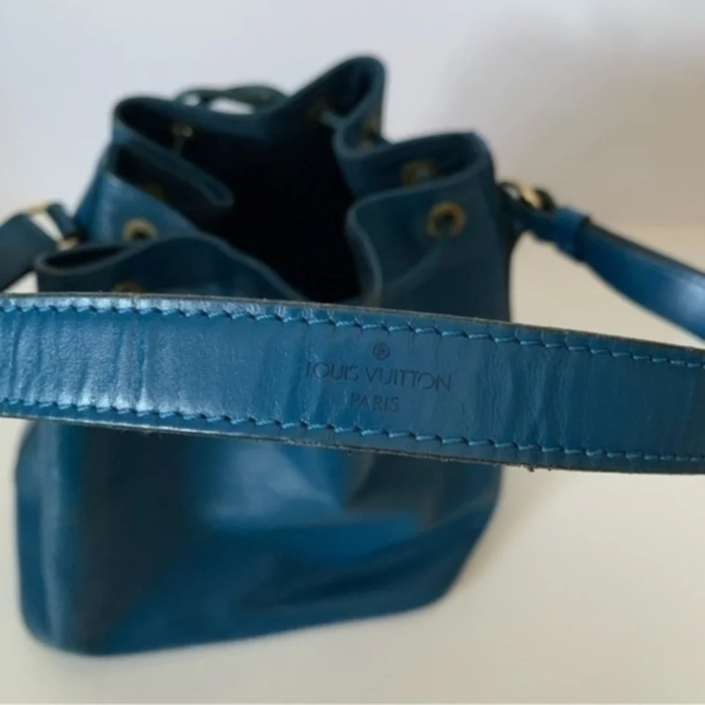 LOUIS VUITTON LV Shoulder Bag Petit Noe Blue